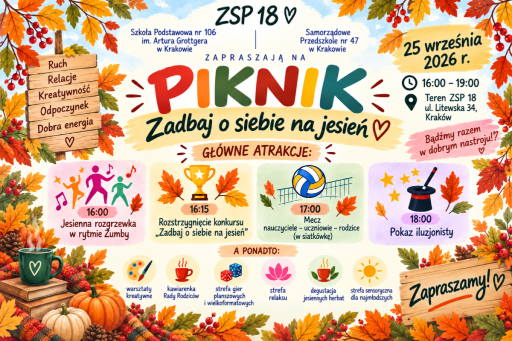 Jesienny piknik społeczności ZSP 18